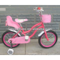 2013New arrival pink color with training wheel baby girl favorite kid cycle,BMX,children bicycle